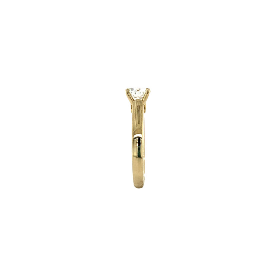 14K Gold .90 Carat Round Brilliant Diamond Solitaire Engagement Ring - Image 7