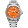 Citizen Eco-Drive Brycen Watch with Orange Face