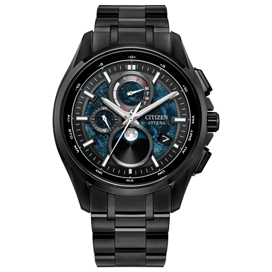 Citizen Eco-Drive Attesa with Blue Face & Moondial