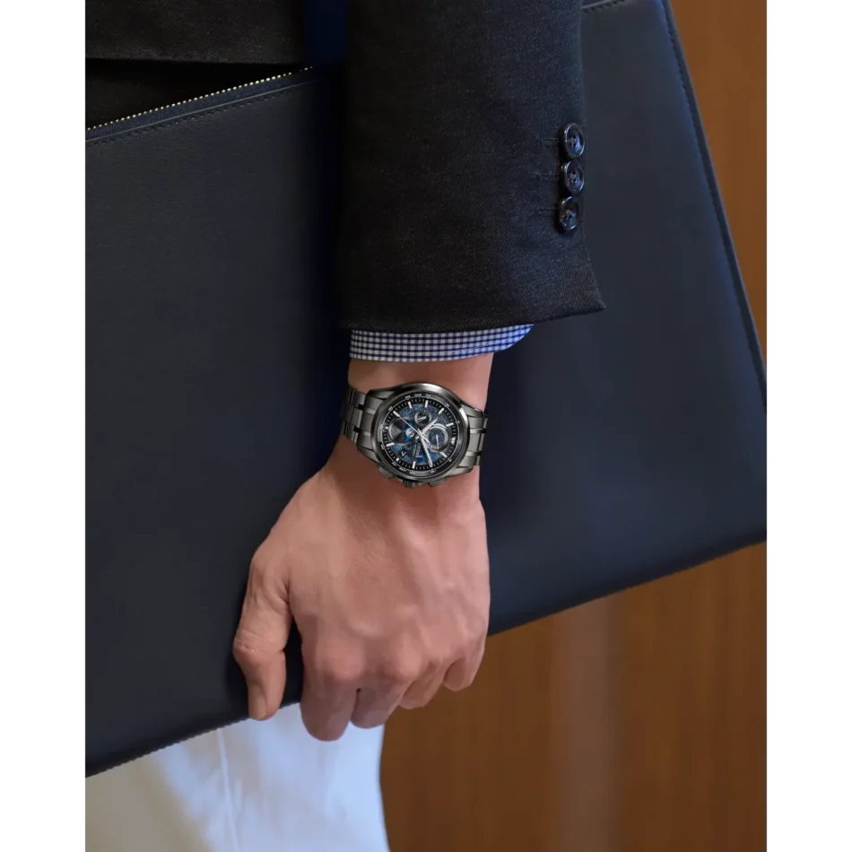 Citizen Eco-Drive Attesa with Blue Face & Moondial - Image 4
