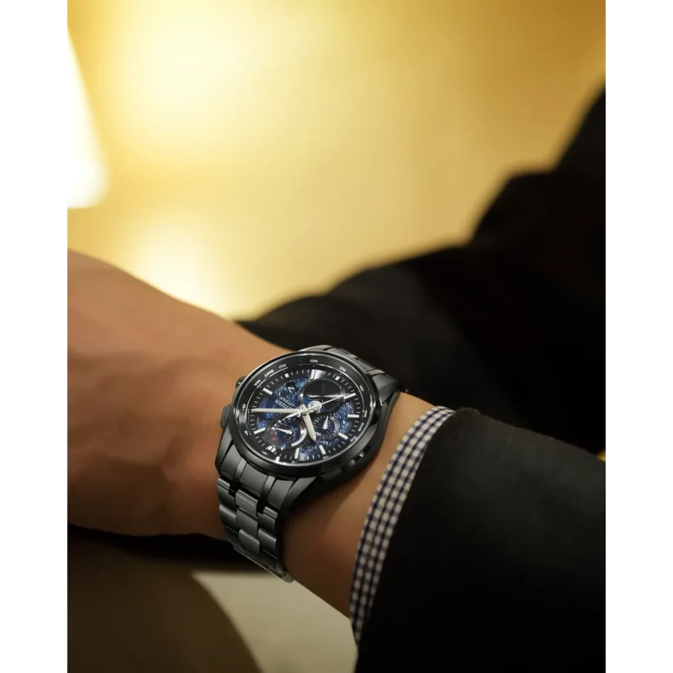 Citizen Eco-Drive Attesa with Blue Face & Moondial - Image 5