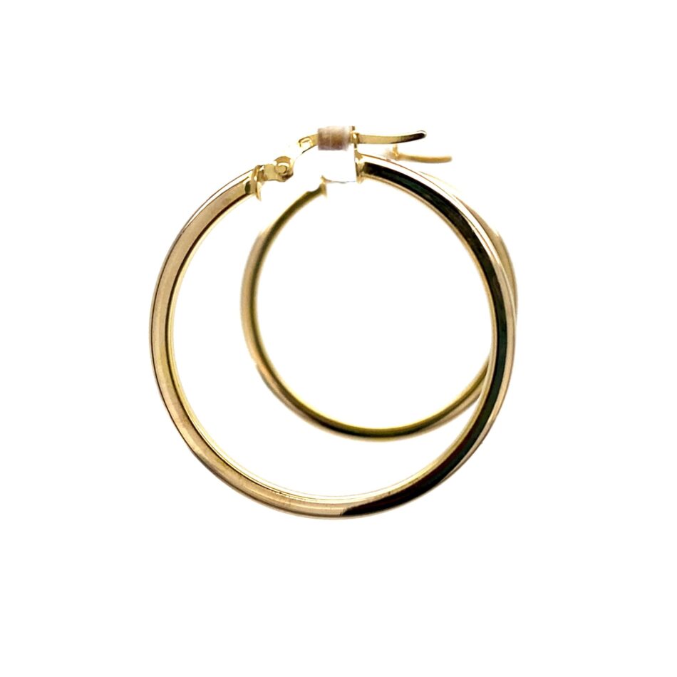 14K Gold Hoop Earrings - Image 3