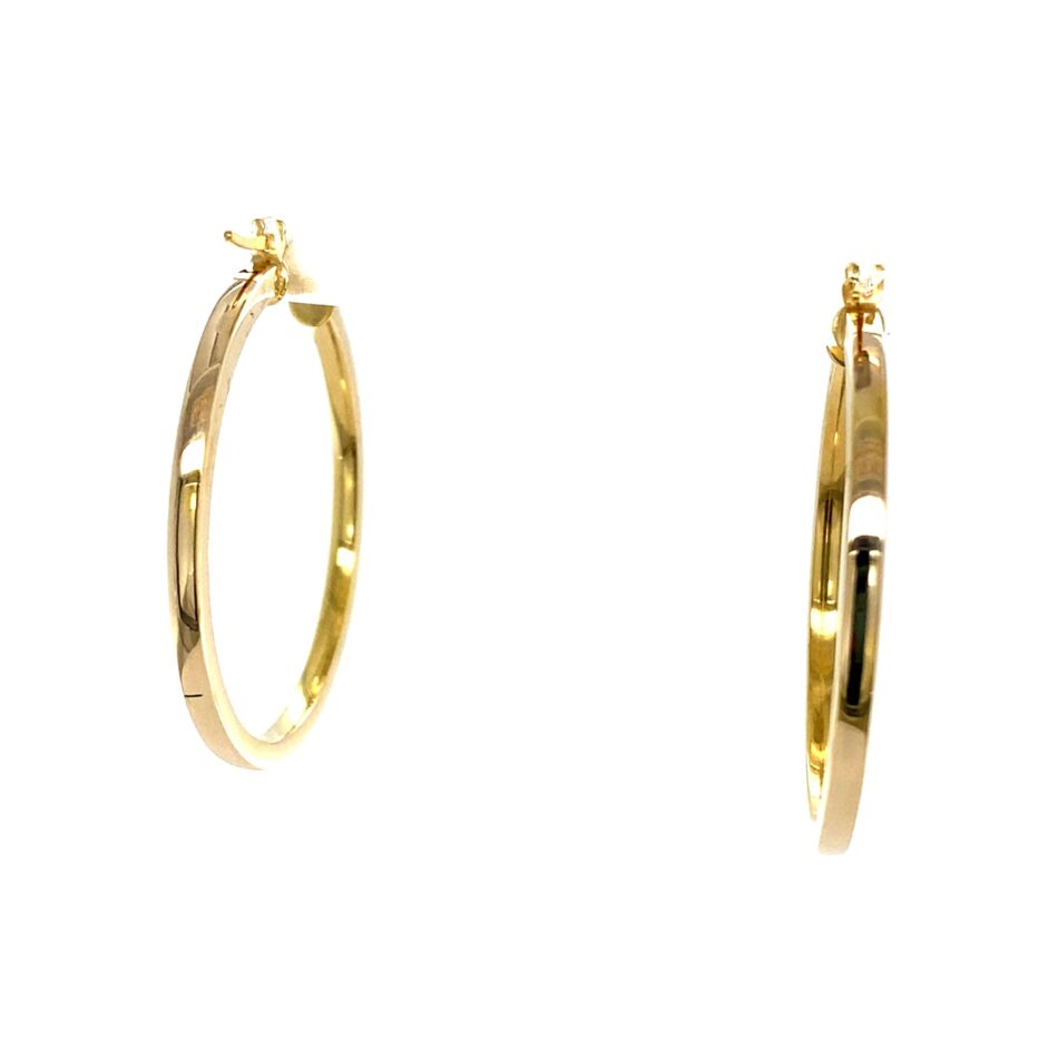 14K Gold Hoop Earrings - Image 4