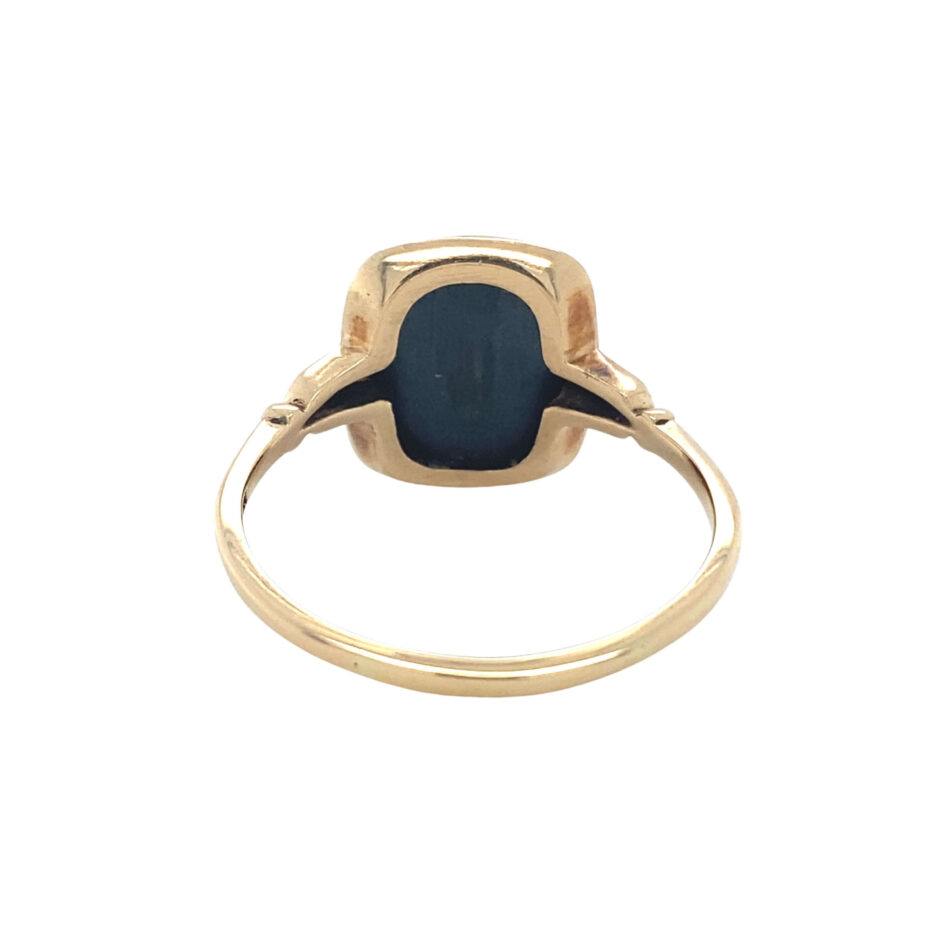 10K Gold Carved Onyx Ring - Image 4