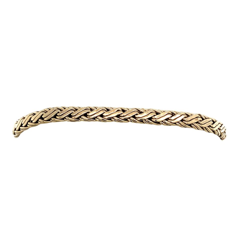 14K Gold Woven Bracelet