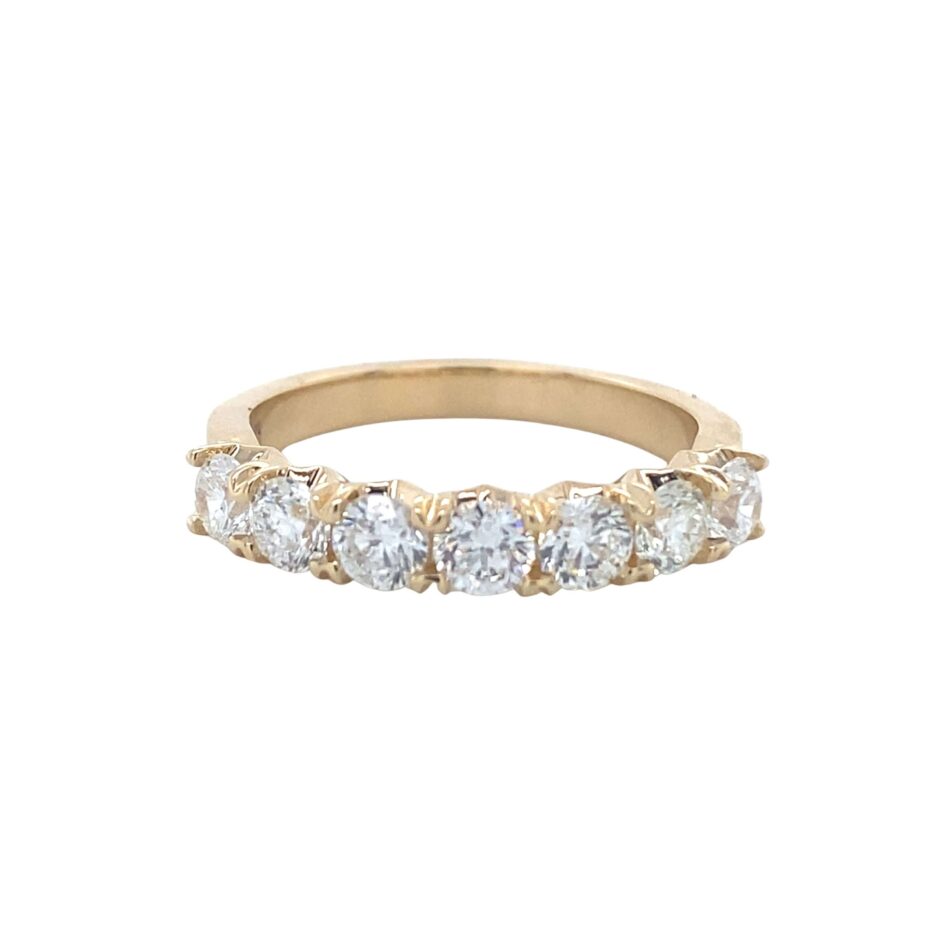 14K Gold 1.20ctw Diamond Crown Band