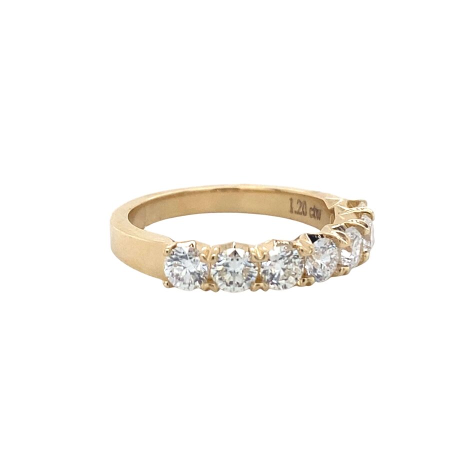 14K Gold 1.20ctw Diamond Crown Band - Image 6