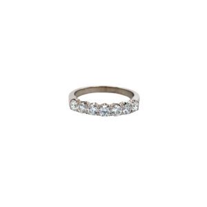 14K White Gold .75ctw Diamond Crown Band