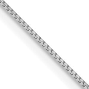 10K White Gold Box Chain - 16"