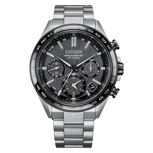 Citizen Attesa Eco-Drive with Gray Dial & Satellite Wave Watch