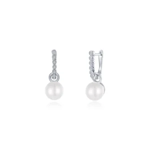 Lafonn Sterling Silver Freshwater Cultured Pearl & Lassaire Earrings
