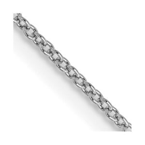 14K White Gold Cable Chain - 16"