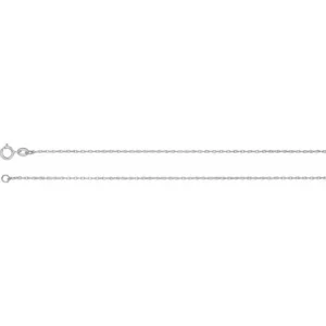 14K White Gold Open Rope Chain - 16"