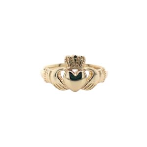14K Yellow Gold Claddagh Ring