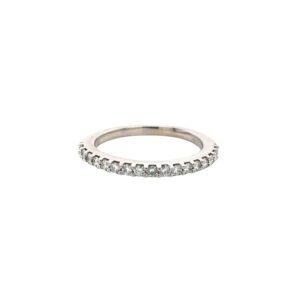 14K White Gold .25ctw Diamond Band