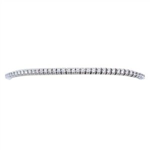 14K White Gold Expandable1.86ctw Diamond Tennis Bracelet Size