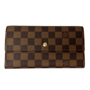 Louis Vuitton Check Wallet Ebene Damier