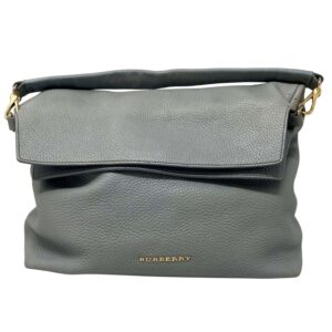 Pre-Owned Burberry Grainy Leather Cale Hobo