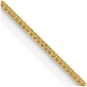 10K Yellow Gold .5mm Box Chain - 18"
